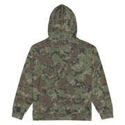 Splittermuster Fractal Rain CAMO Unisex Zip Hoodie