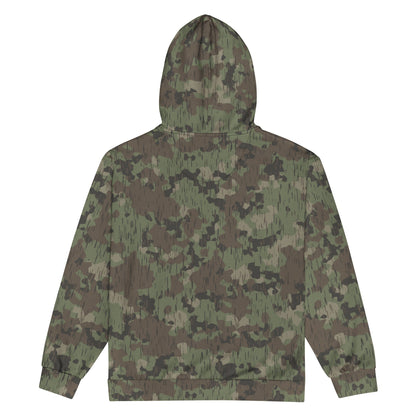 German Splittermuster Fractal Rain CAMO Unisex zip hoodie - Zip Hoodies