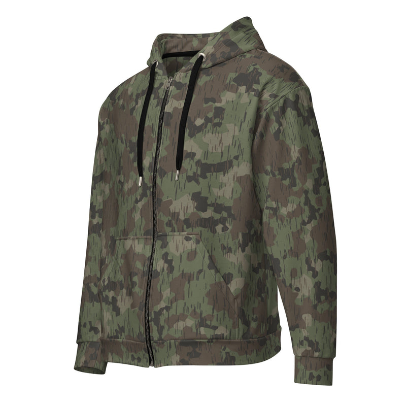 Splittermuster Fractal Rain CAMO Unisex Zip Hoodie