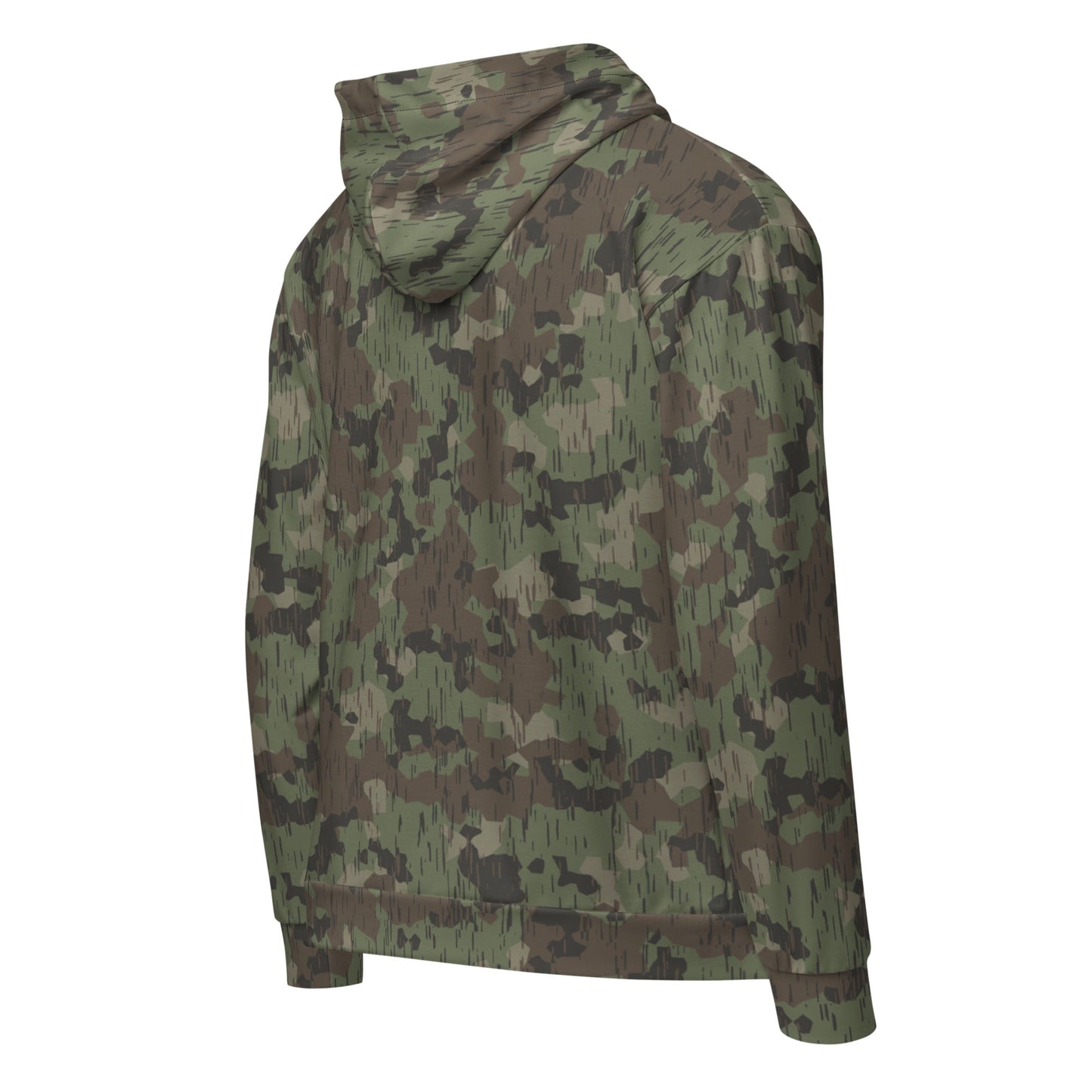 German Splittermuster Fractal Rain CAMO Unisex zip hoodie - Zip Hoodies