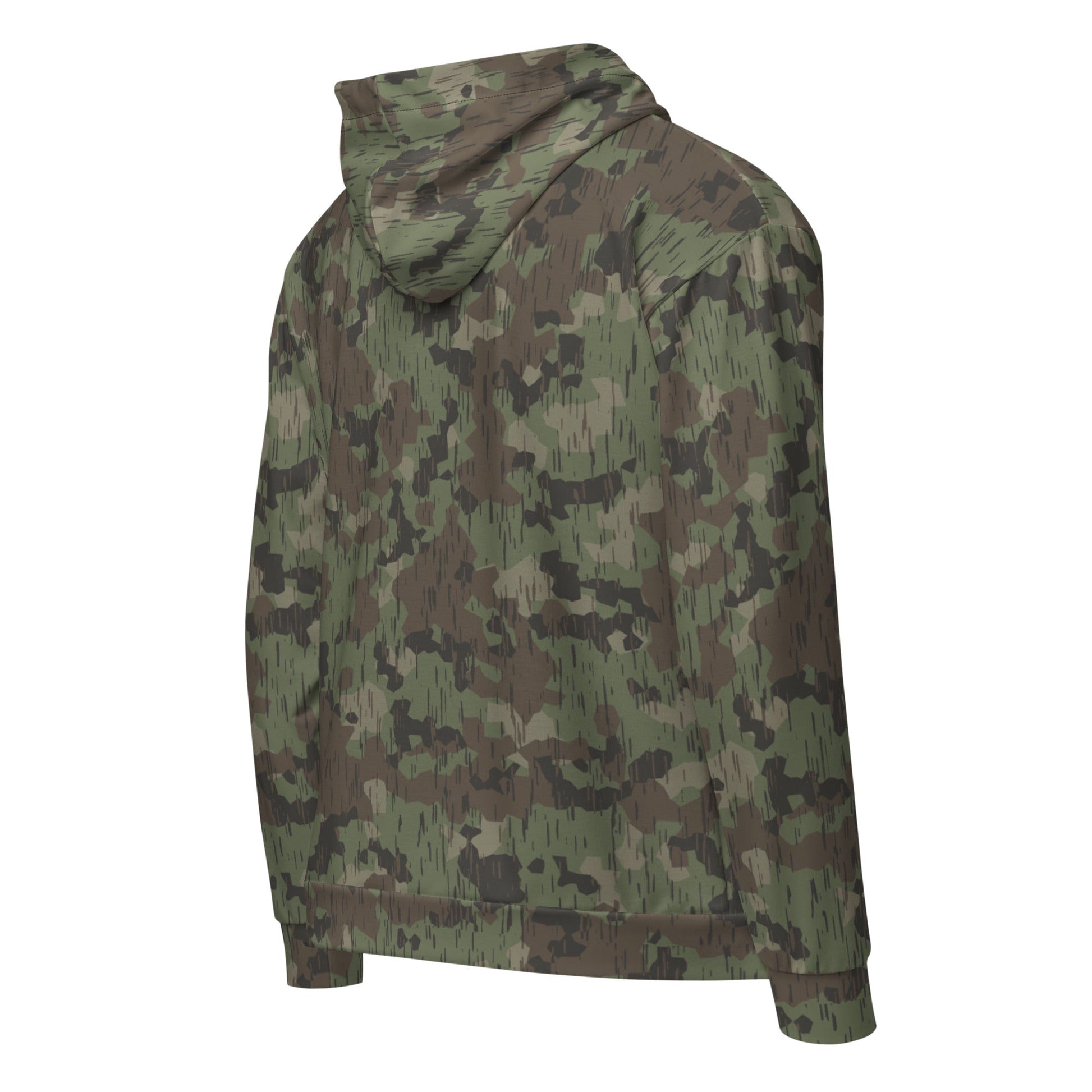 German Splittermuster Fractal Rain CAMO Unisex zip hoodie - Zip Hoodies