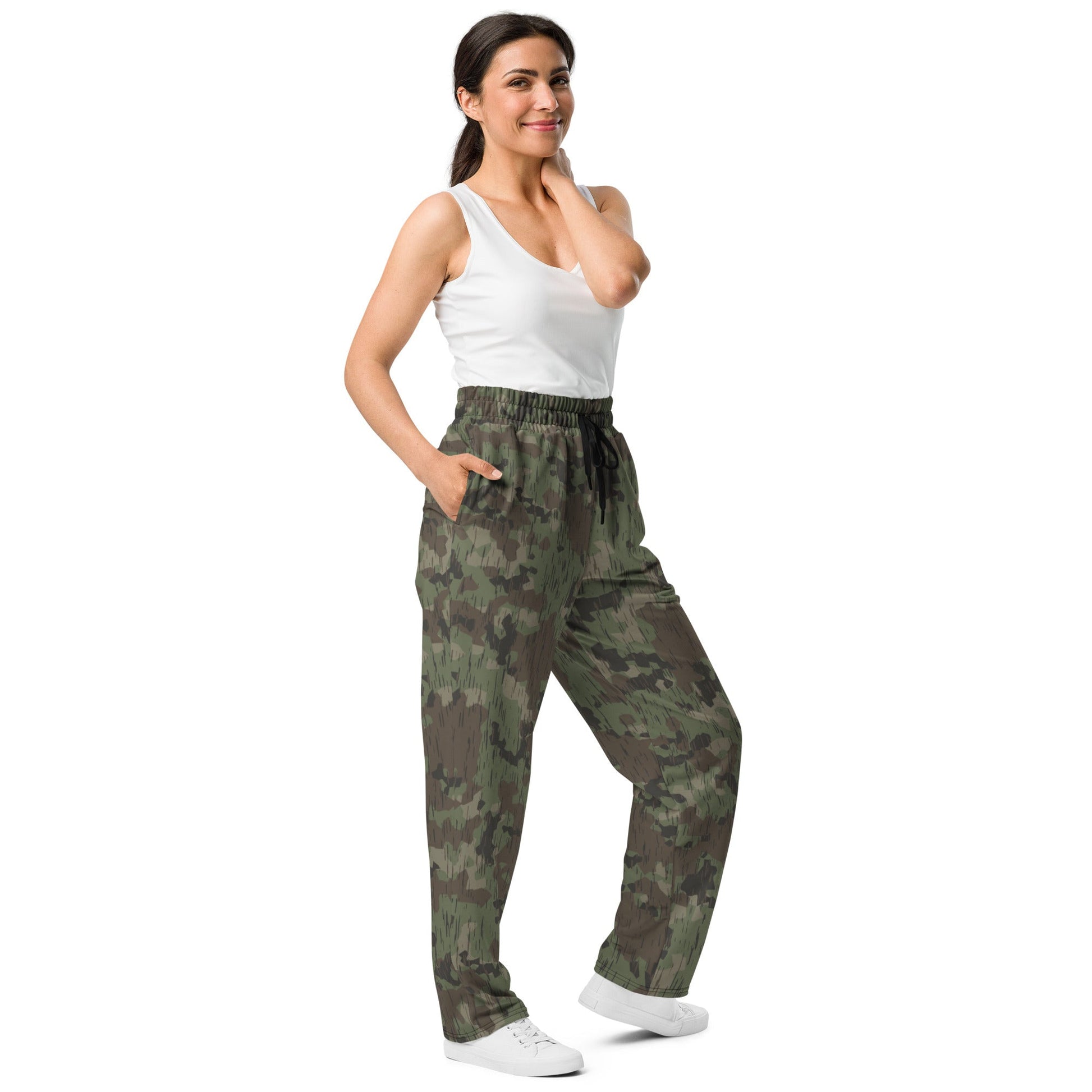German Splittermuster Fractal Rain CAMO Wide-leg joggers - Joggers