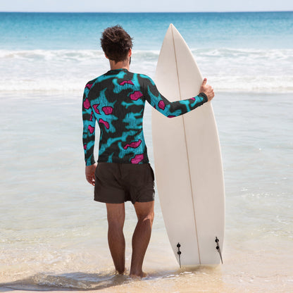 German Splittermuster Miami Urban CAMO Mens Long-Sleeve Rash Guard