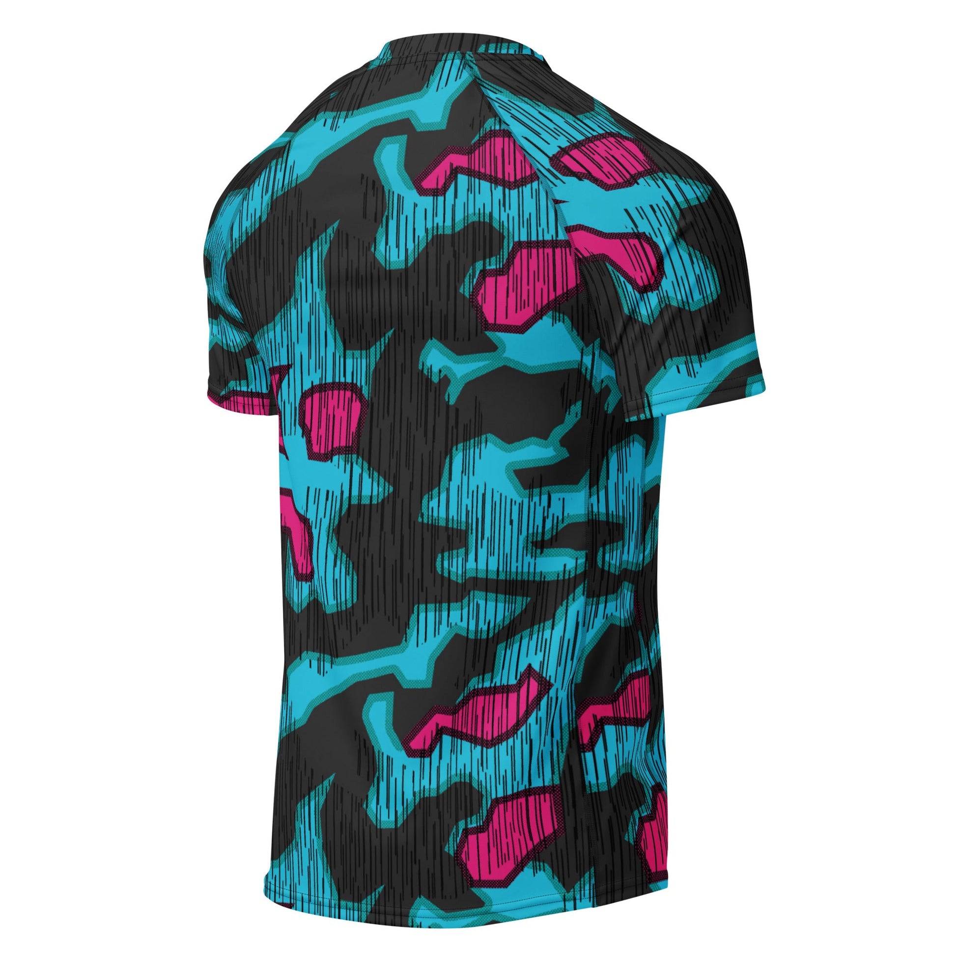 German Splittermuster Miami Urban CAMO Mens Short-Sleeve Rash Guard - Short-sleeve Guards