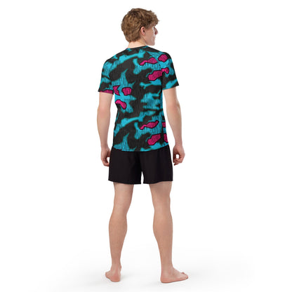 German Splittermuster Miami Urban CAMO Mens Short-Sleeve Rash Guard - Short-sleeve Guards