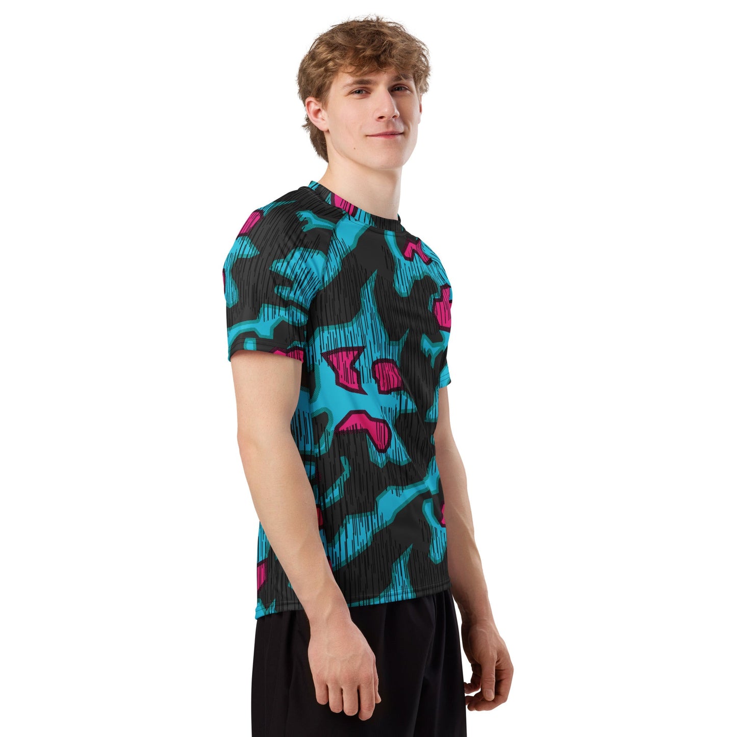 German Splittermuster Miami Urban CAMO Mens Short-Sleeve Rash Guard - Short-sleeve Guards