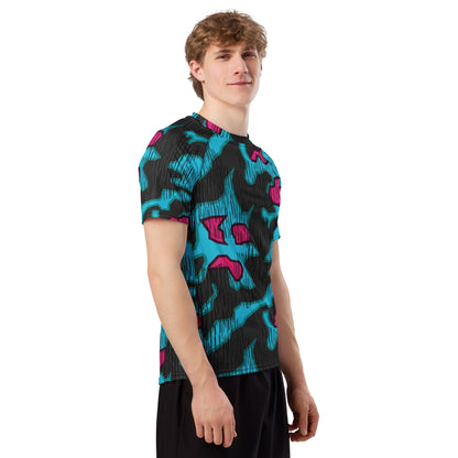 German Splittermuster Miami Urban CAMO Mens Short-Sleeve Rash Guard - Short-sleeve Guards