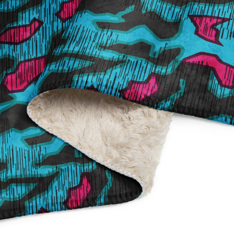 Splittermuster Miami Urban CAMO Sherpa Blanket