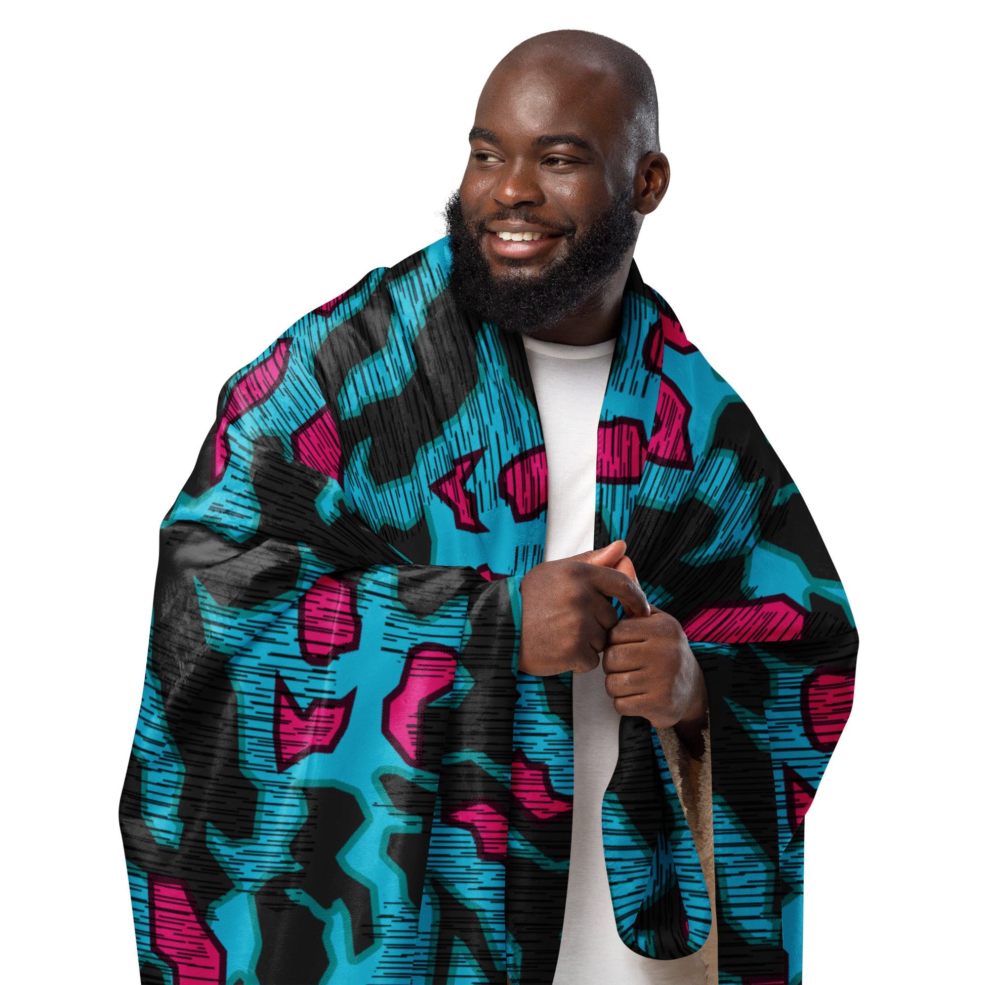 German Splittermuster Miami Urban CAMO Sherpa blanket - Blanket