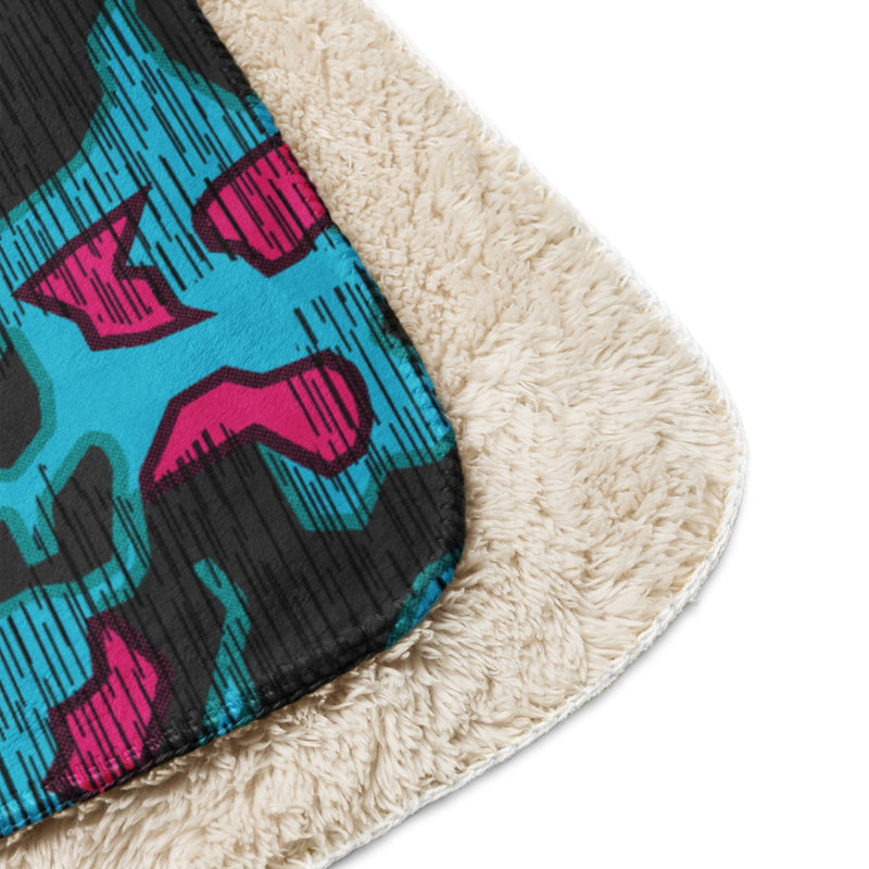 Splittermuster Miami Urban CAMO Sherpa Blanket