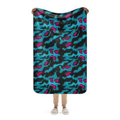 German Splittermuster Miami Urban CAMO Sherpa blanket - 37″×57″ - Blanket