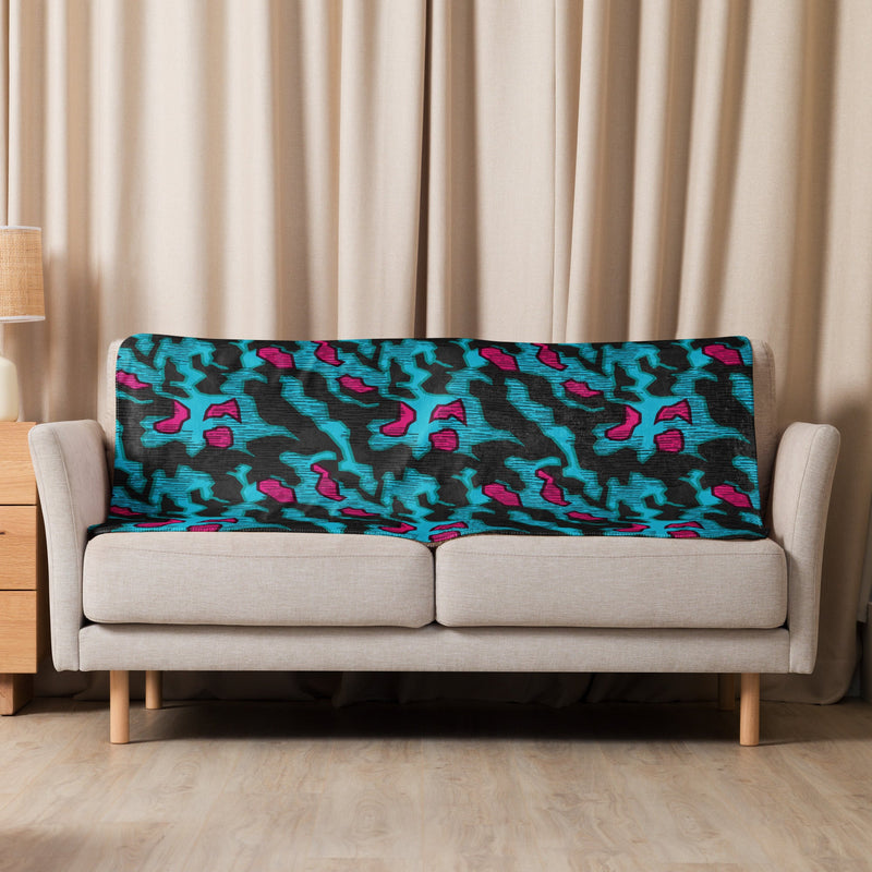 Splittermuster Miami Urban CAMO Sherpa Blanket