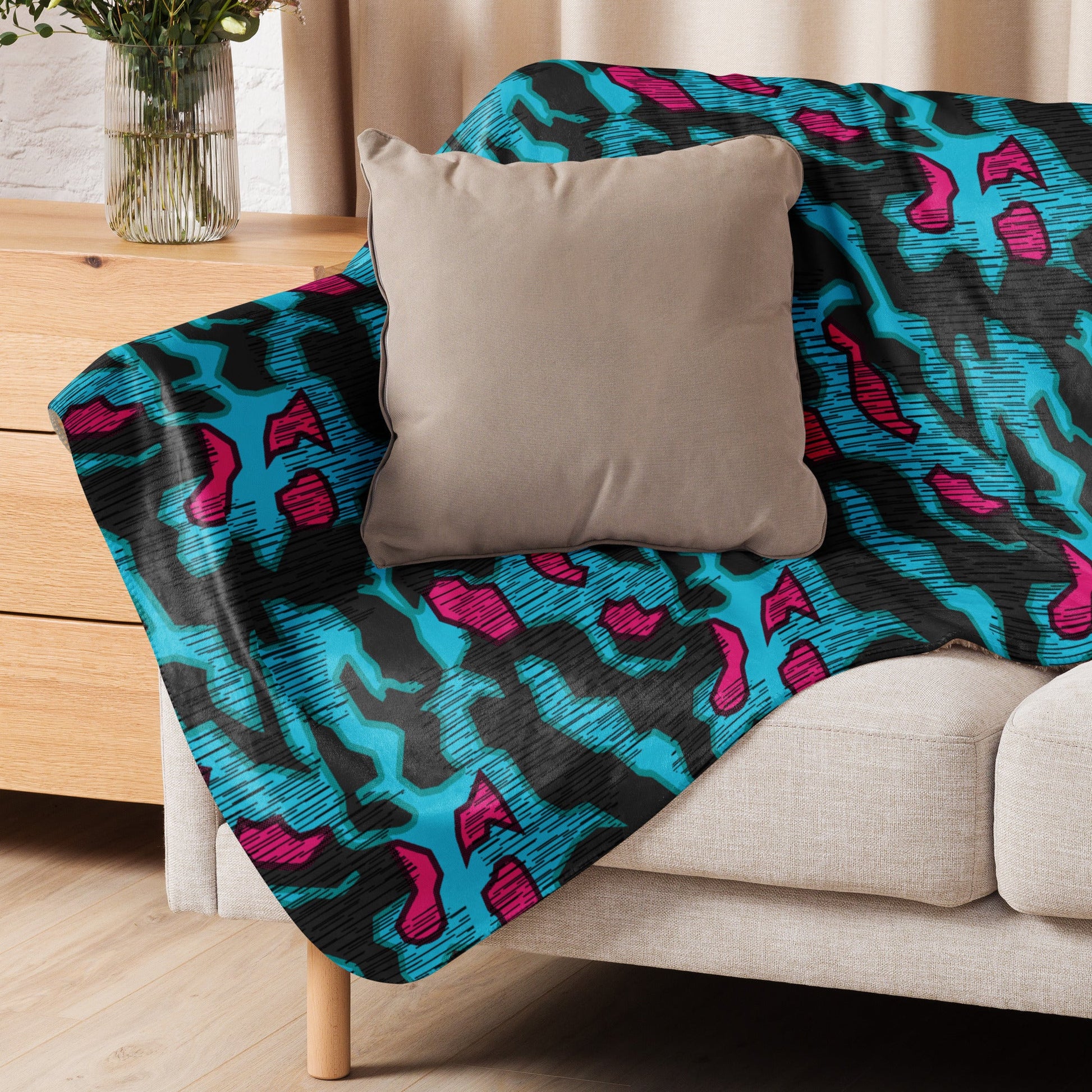 German Splittermuster Miami Urban CAMO Sherpa blanket - Blanket