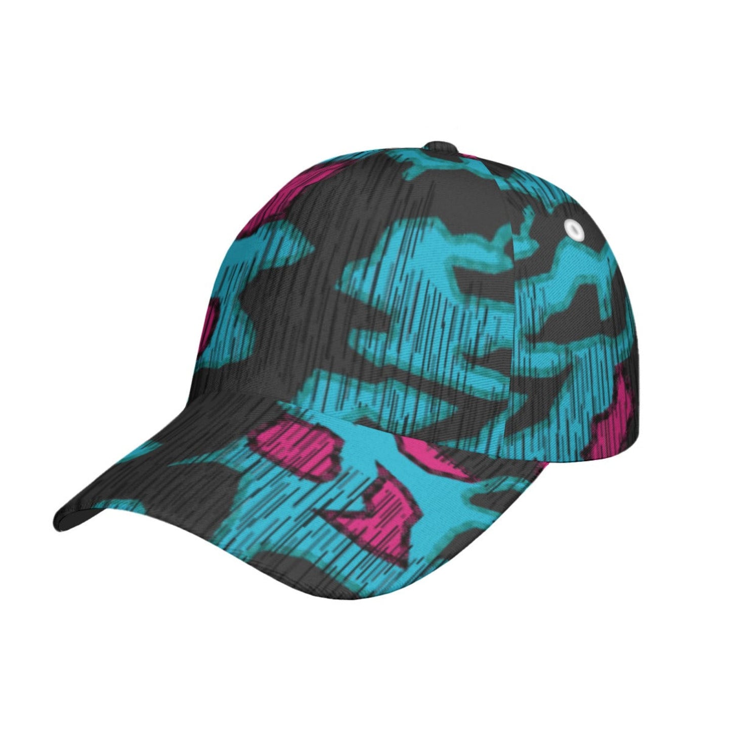 German Splittermuster Miami Urban CAMO Snapback Ball Cap - U / White