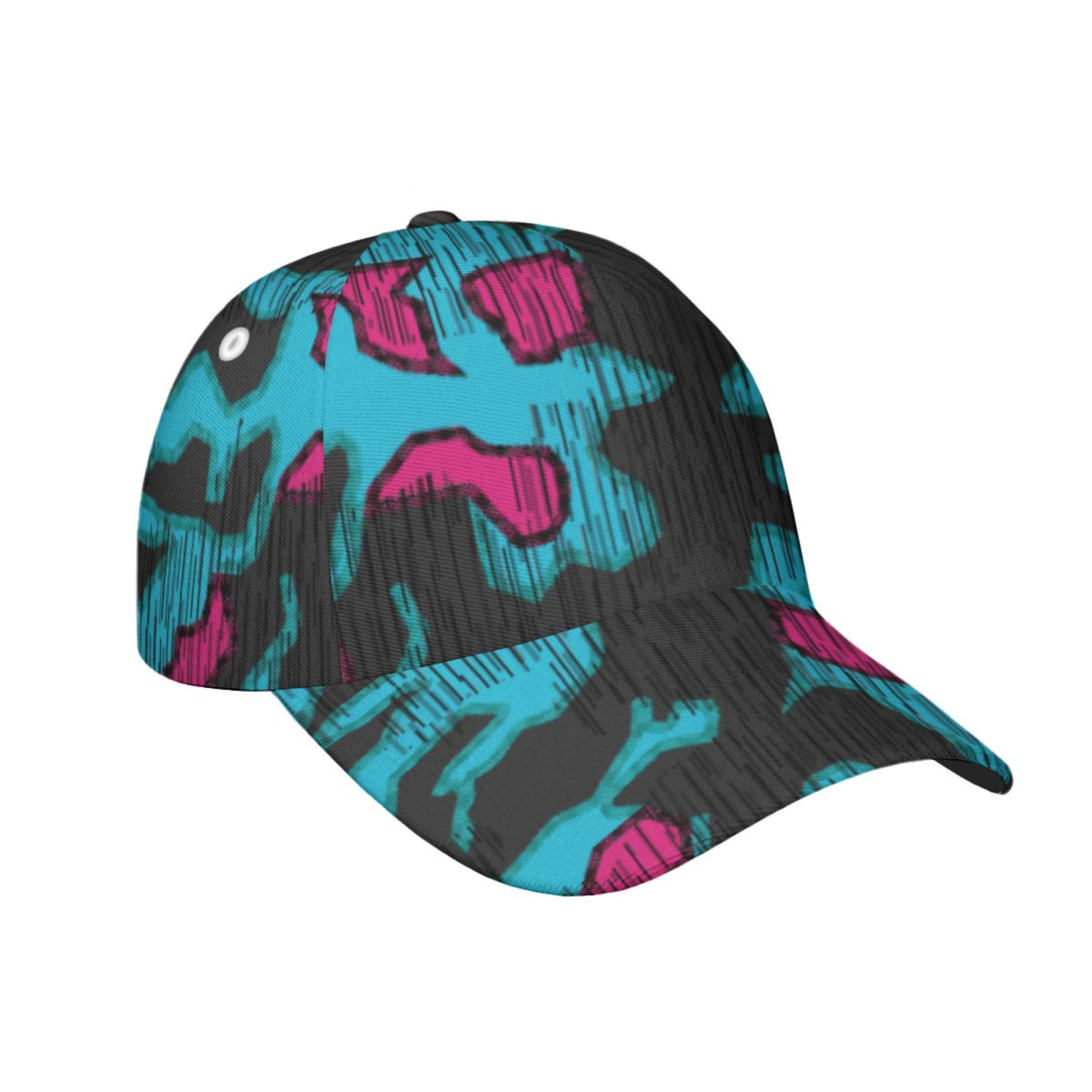 German Splittermuster Miami Urban CAMO Snapback Ball Cap - U / White