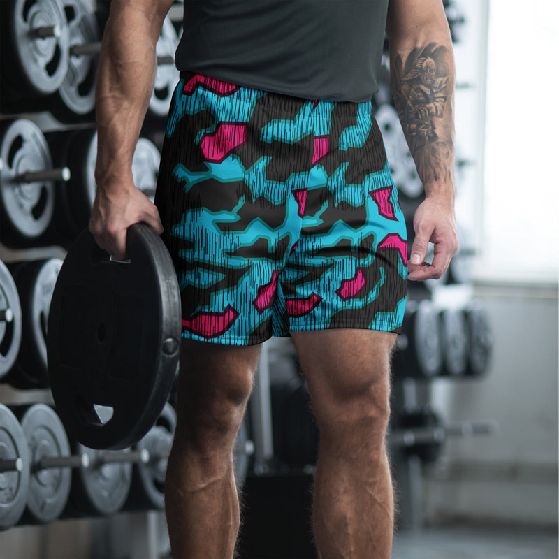 Splittermuster Miami Urban CAMO Unisex Athletic Long Shorts - 2XS