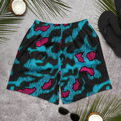 German Splittermuster Miami Urban CAMO Unisex Athletic Long Shorts