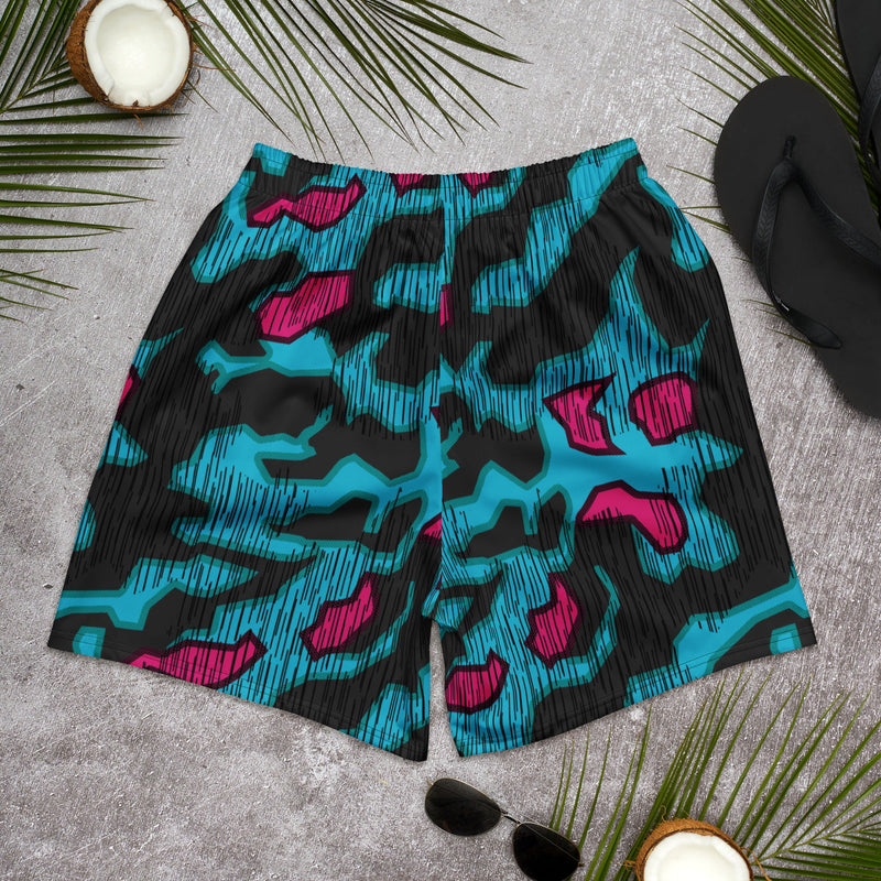 Splittermuster Miami Urban CAMO Unisex Athletic Long Shorts