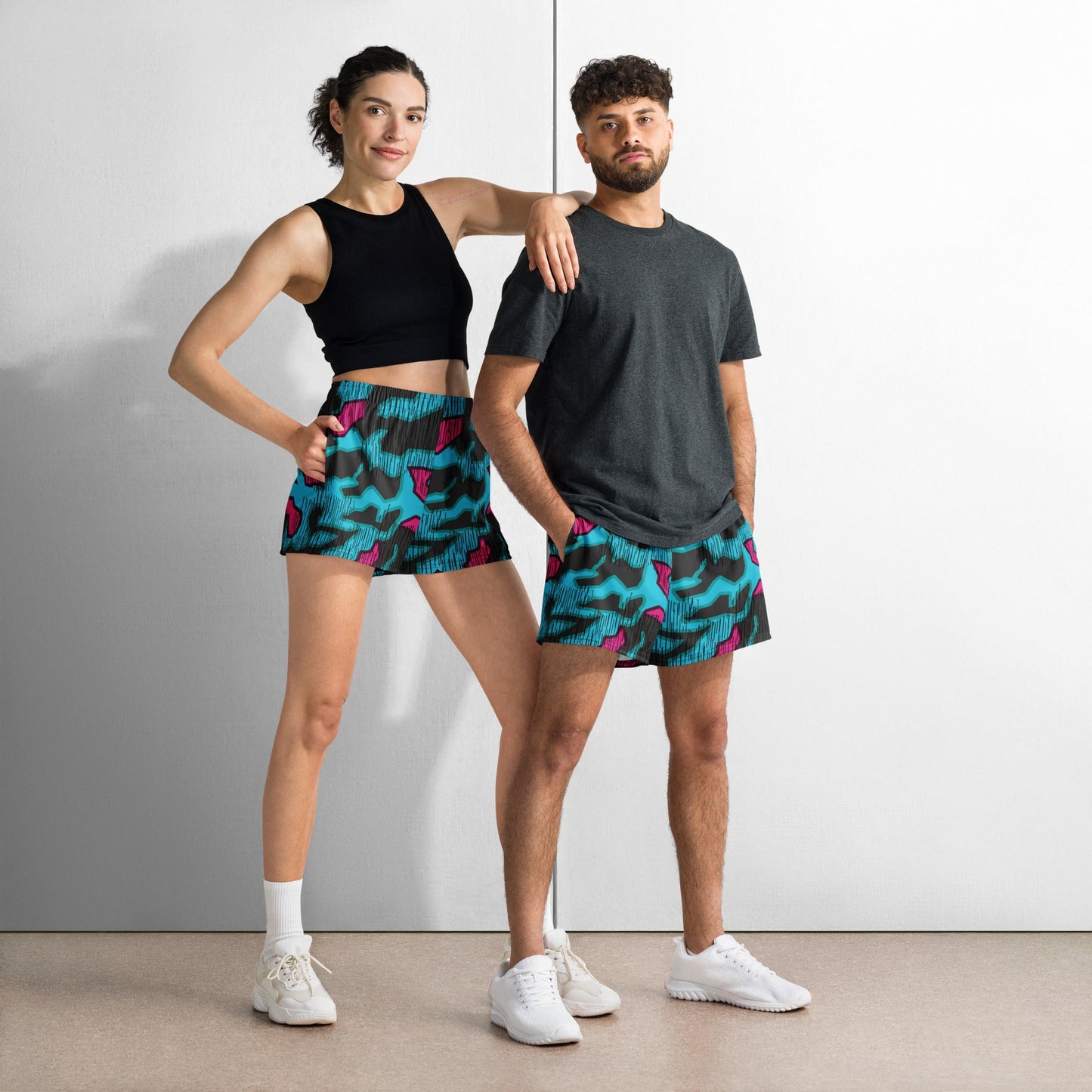 German Splittermuster Miami Urban CAMO Unisex Athletic Shorts