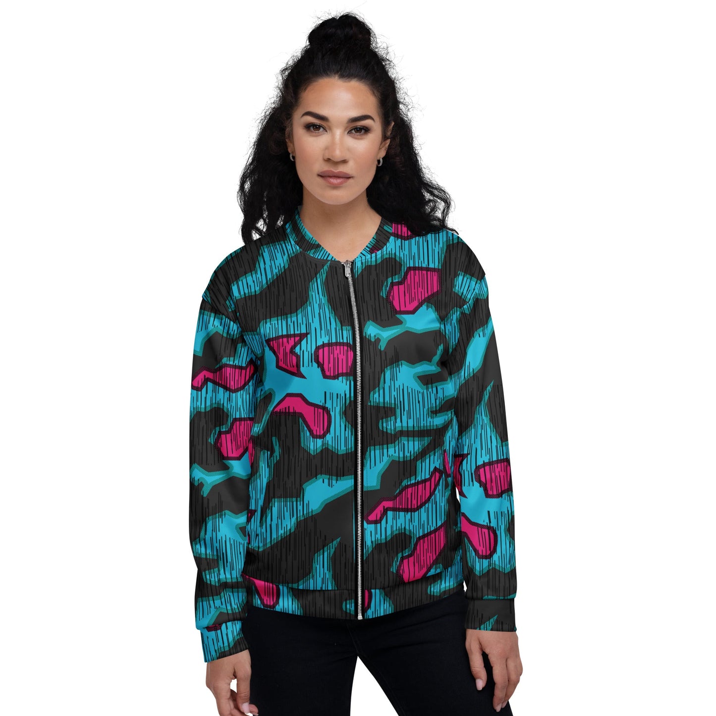 German Splittermuster Miami Urban CAMO Unisex Bomber Jacket - Jackets
