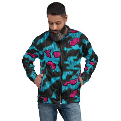 German Splittermuster Miami Urban CAMO Unisex Bomber Jacket - XS - Jackets