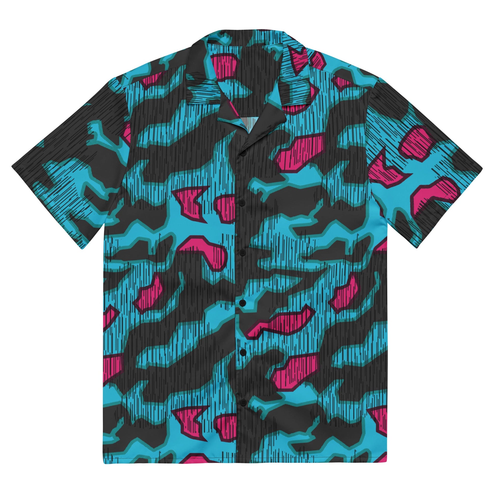 German Splittermuster Miami Urban CAMO Unisex button shirt - 2XS - Button Shirts