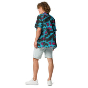 Splittermuster Miami Urban CAMO Unisex Short-Sleeve Button Shirt