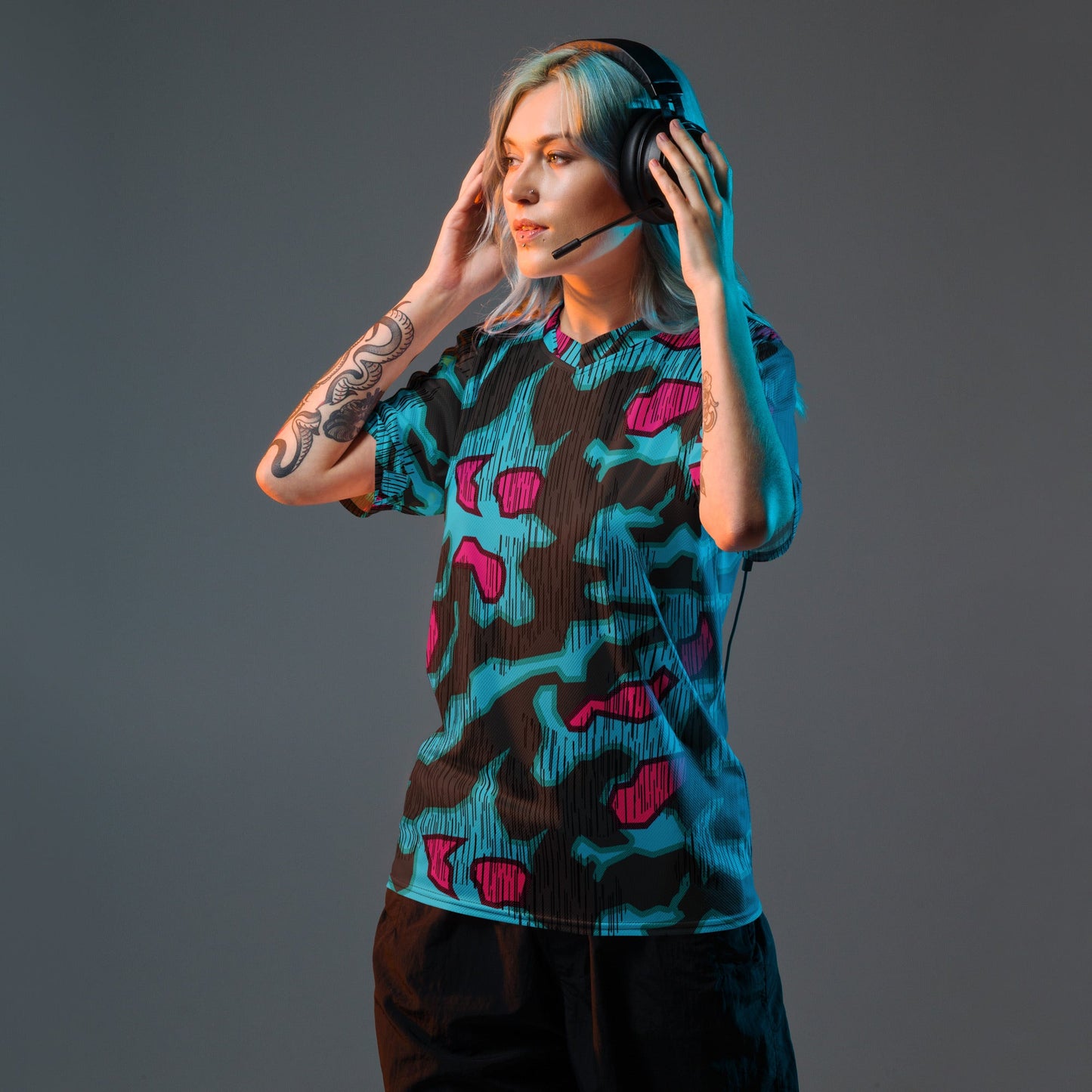 German Splittermuster Miami Urban CAMO Unisex Sports Jersey