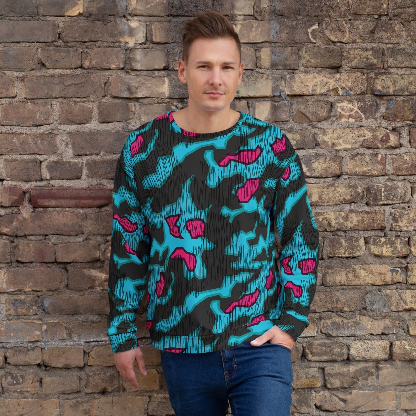 German Splittermuster Miami Urban CAMO Unisex Sweatshirt - 2XS - Sweatshirts
