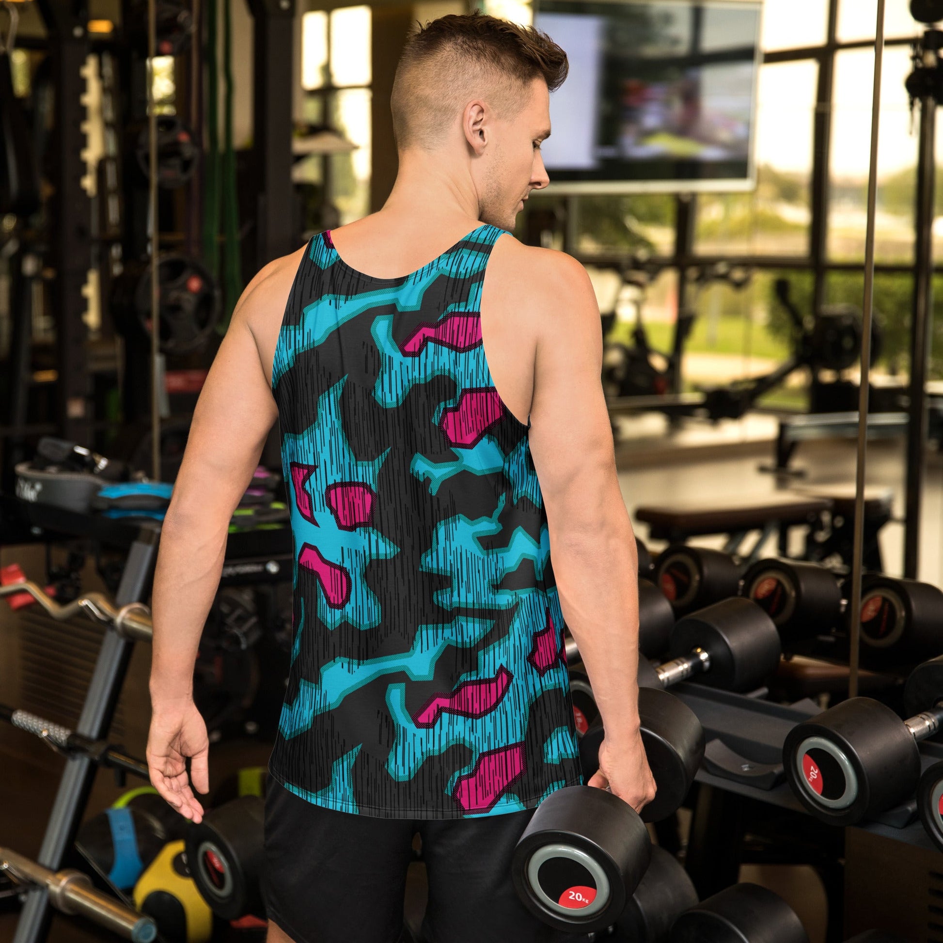 German Splittermuster Miami Urban CAMO Unisex Tank Top - Tops