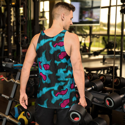German Splittermuster Miami Urban CAMO Unisex Tank Top - Tops