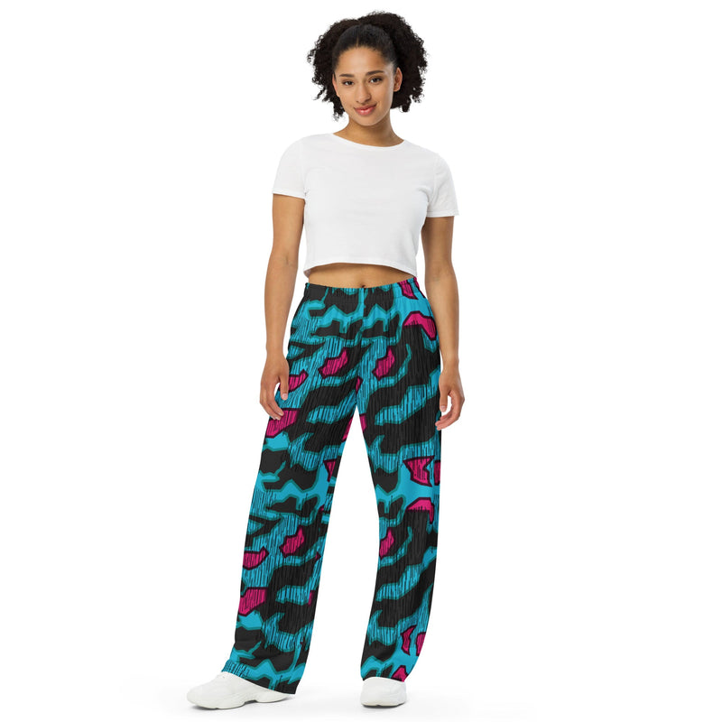 Splittermuster Miami Urban CAMO Unisex Wide-Leg Leisure Pants