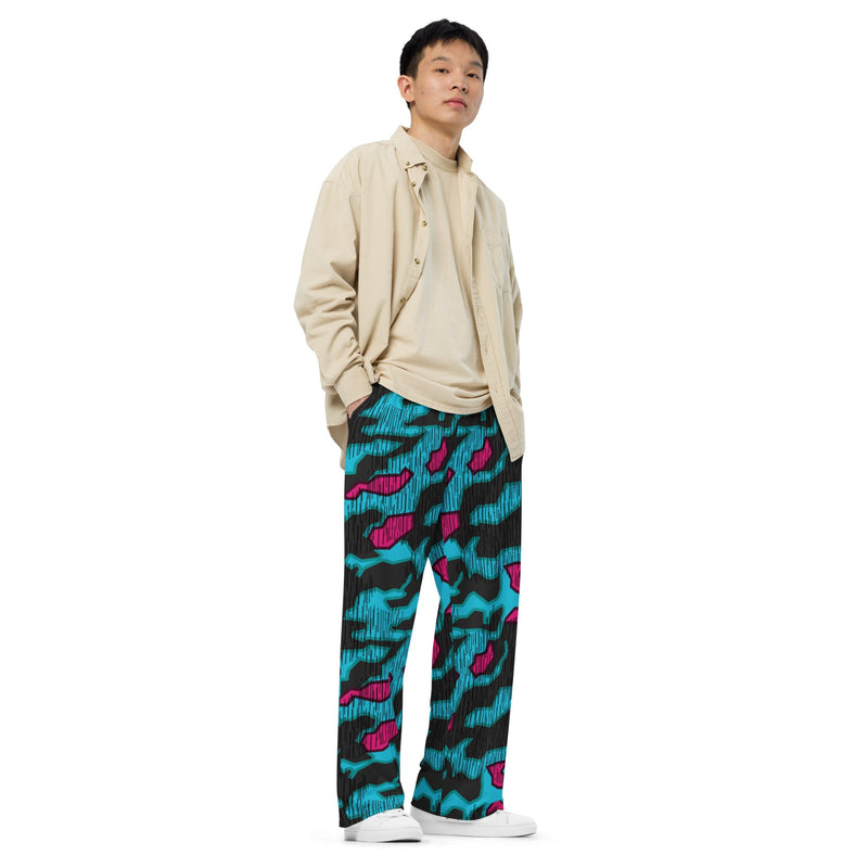 Splittermuster Miami Urban CAMO Unisex Wide-Leg Leisure Pants