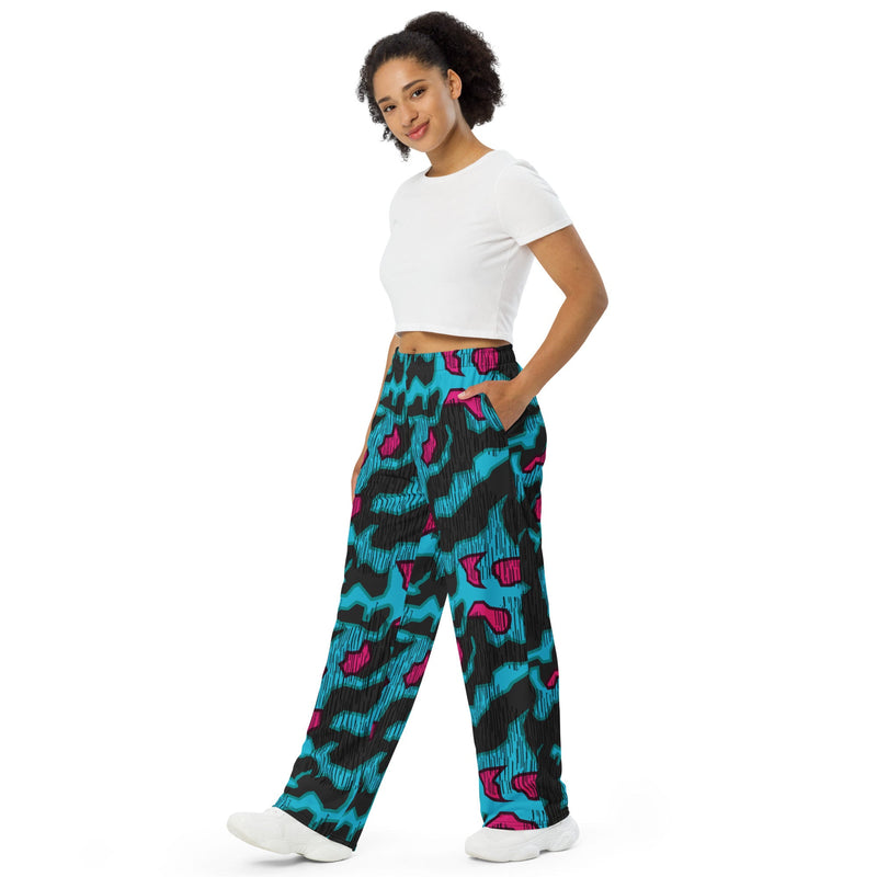 Splittermuster Miami Urban CAMO Unisex Wide-Leg Leisure Pants