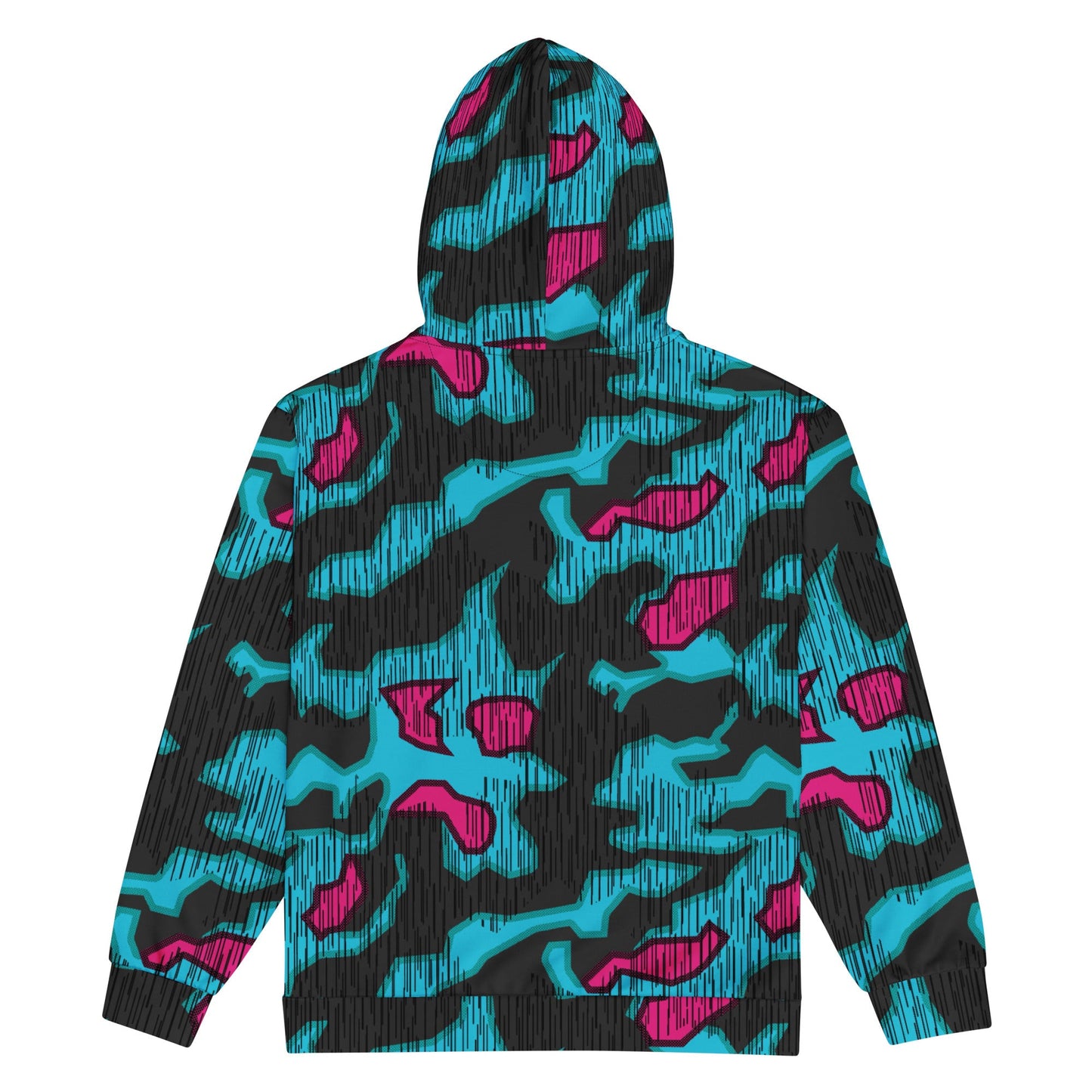 German Splittermuster Miami Urban CAMO Unisex Zip Hoodie