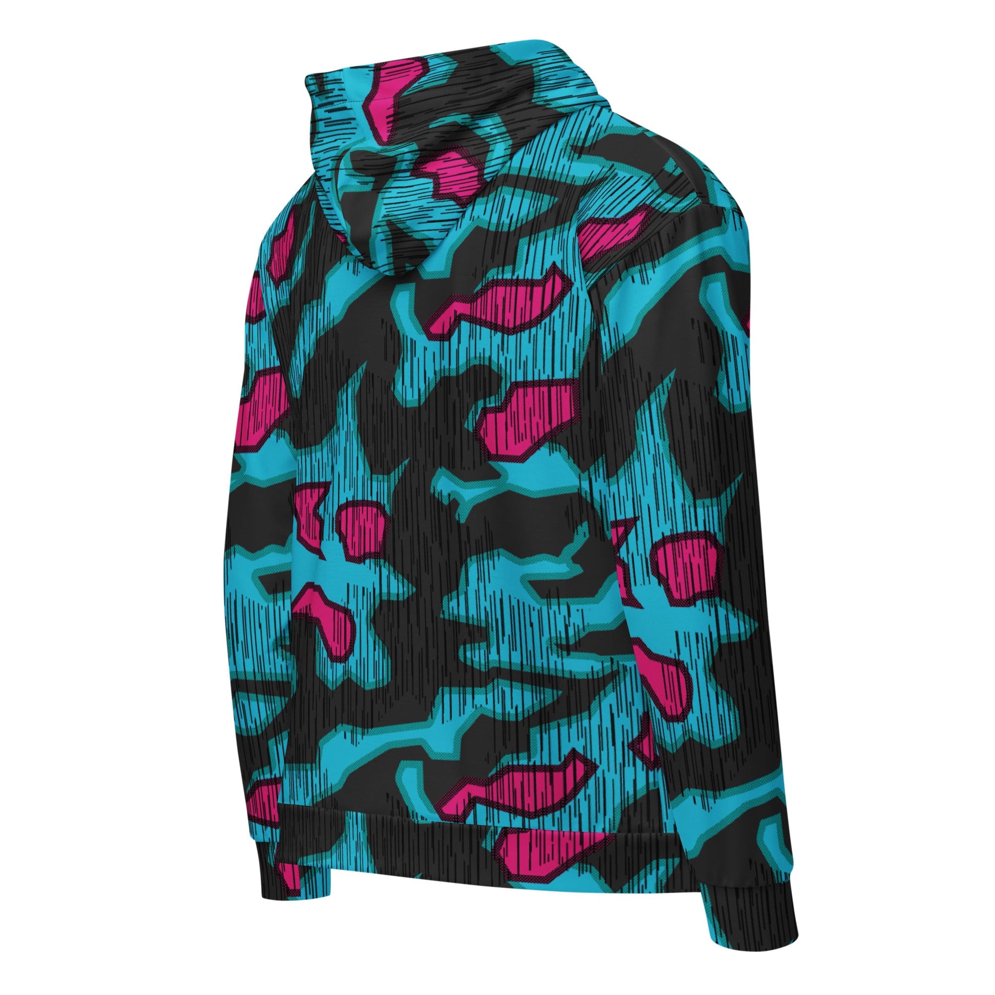 German Splittermuster Miami Urban CAMO Unisex Zip Hoodie