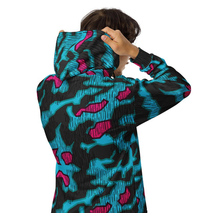 German Splittermuster Miami Urban CAMO Unisex Zip Hoodie