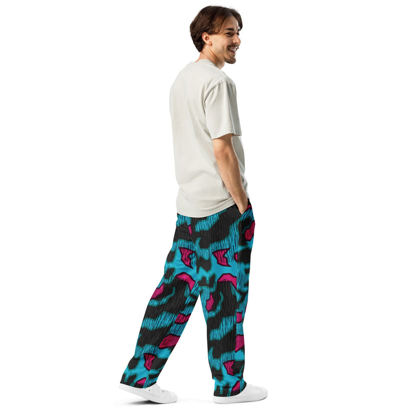 Splittermuster Miami Urban CAMO Unisex Wide-Leg Joggers