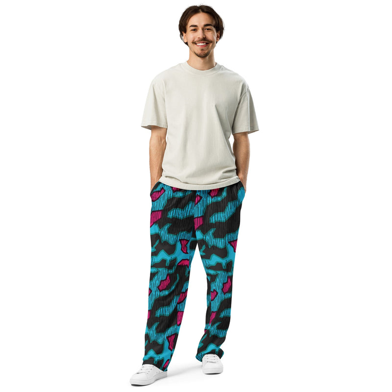 Splittermuster Miami Urban CAMO Unisex Wide-Leg Joggers