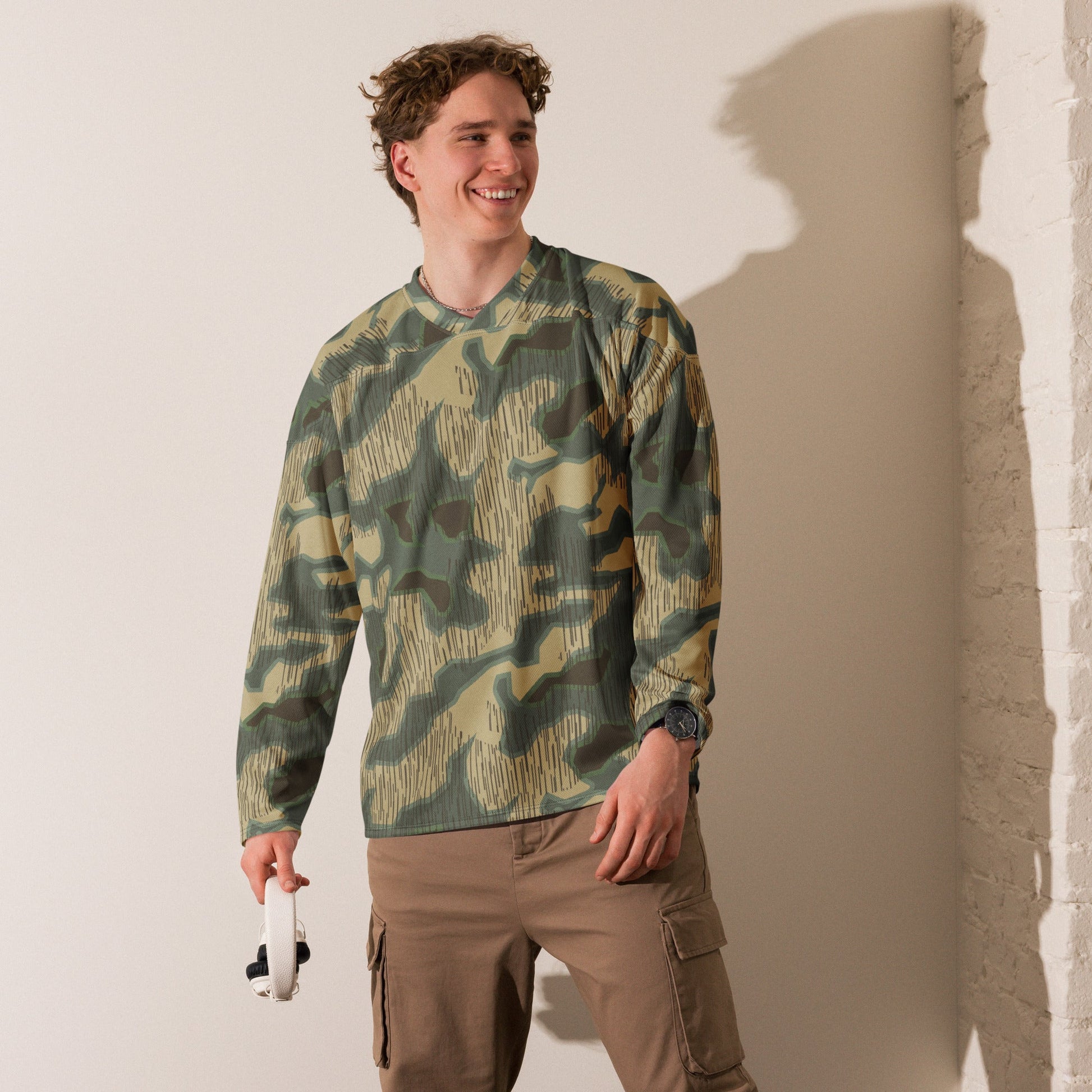German Splittermuster Multi-terrain CAMO hockey fan jersey - Hockey Jerseys