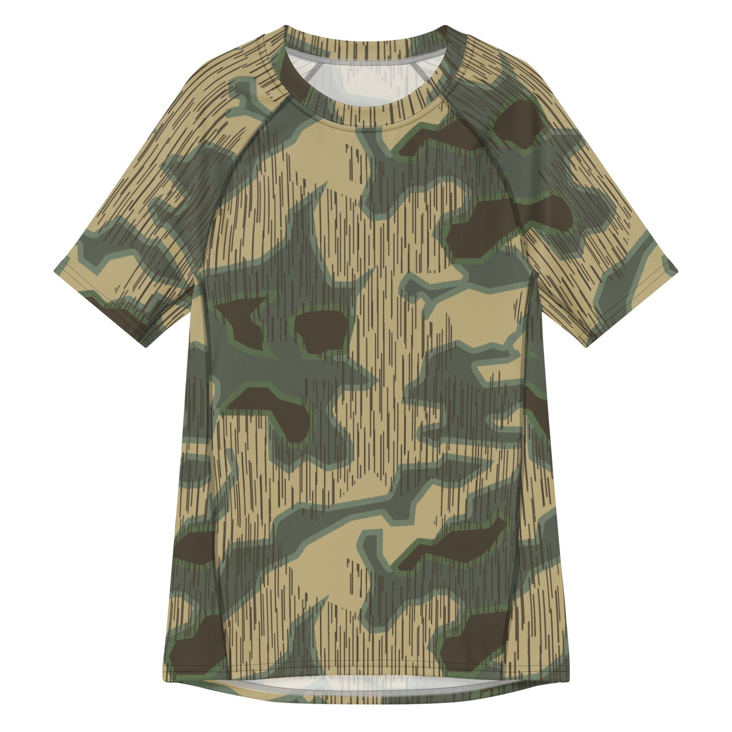German Splittermuster Multi-terrain CAMO Mens Short-Sleeve Rash Guard - 2XS