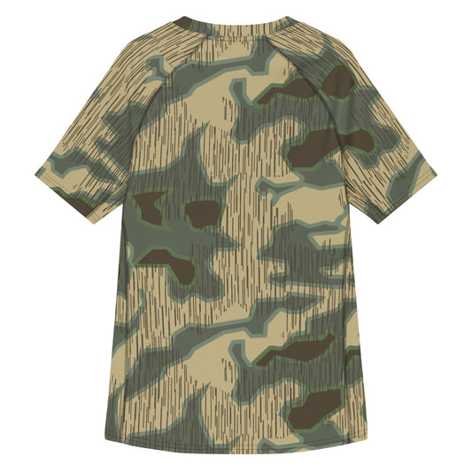German Splittermuster Multi-terrain CAMO Mens Short-Sleeve Rash Guard - Short-sleeve Guards