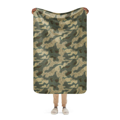 German Splittermuster Multi-terrain CAMO Sherpa blanket - 37″×57″ - Blankets