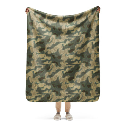 German Splittermuster Multi-terrain CAMO Sherpa Blanket - 50″×60″