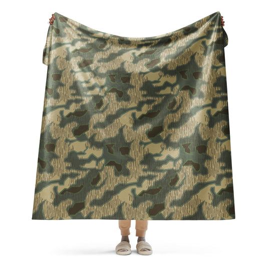German Splittermuster Multi-terrain CAMO Sherpa blanket - 60″×80″ - Blankets