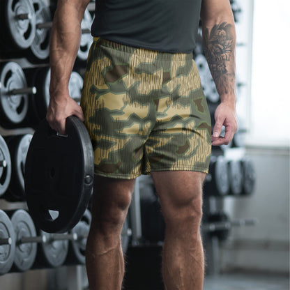 German Splittermuster Multi-terrain CAMO Unisex Athletic Long Shorts - 2XS