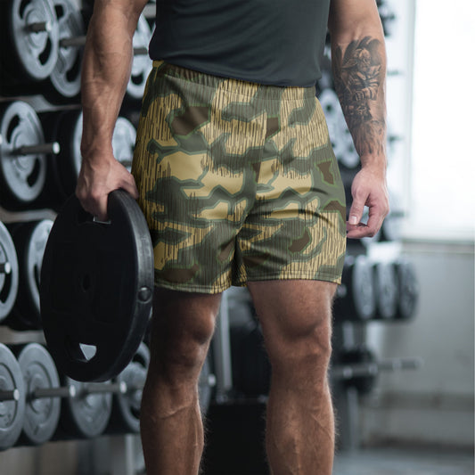 German Splittermuster Multi-terrain CAMO Unisex Athletic Long Shorts - 2XS