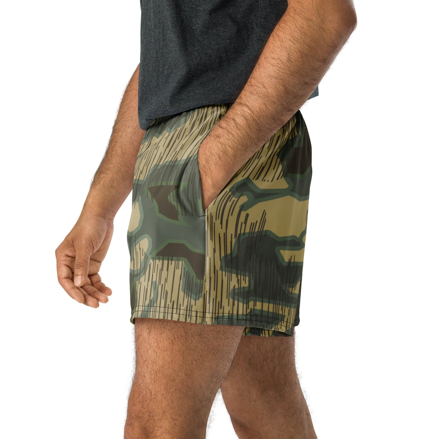 German Splittermuster Multi-terrain CAMO Unisex Athletic Shorts - XS