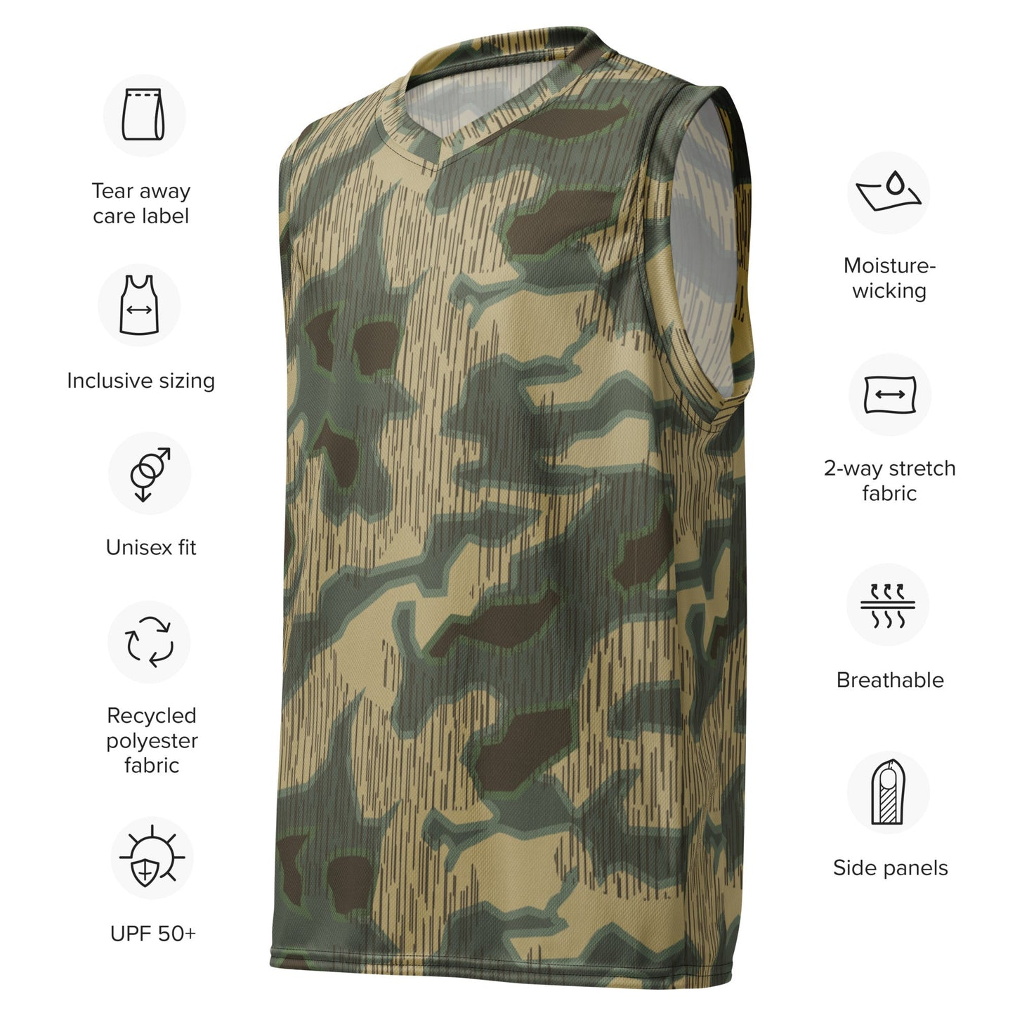German Splittermuster Multi-terrain CAMO unisex basketball jersey - Basketball Jerseys