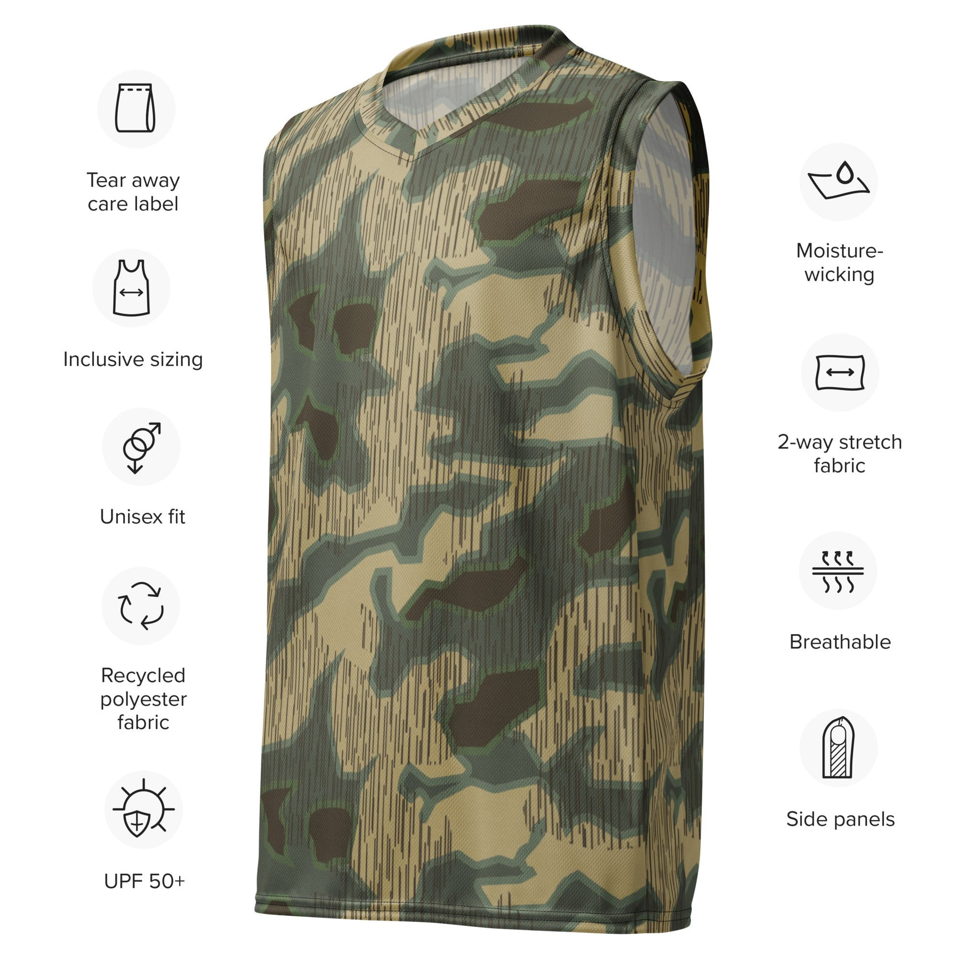 German Splittermuster Multi-terrain CAMO unisex basketball jersey - Basketball Jerseys